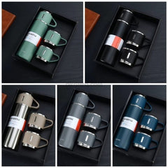 Vacuum Flask Set Stainless Steel Drinking Metal Water Bottle Gift High Quality Vacuum Flask Bottle