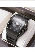 GIORDANO TONNEAU MEN SKELETON WATCH WITH RECTANGULAR DIAL (COMES WITH BOX)